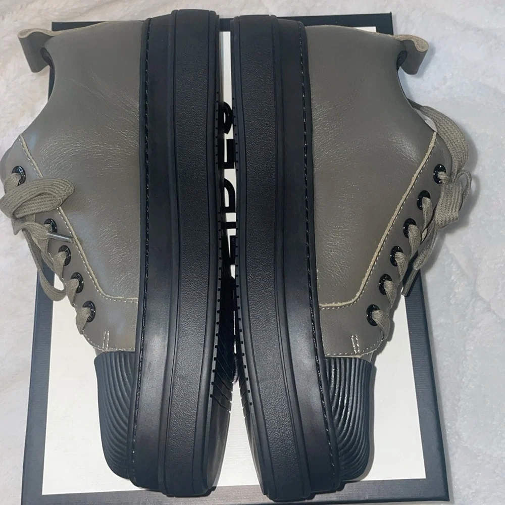 NWT J/SLIDES NOCARINA Cactus and Black Leather Sneaker - Picture 10 of 13